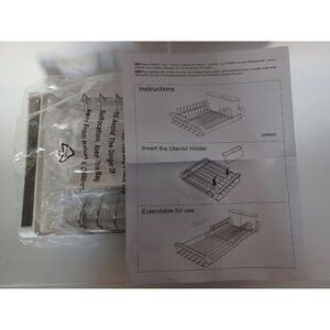 White Plastic Dish Dryer Rack #DSR002